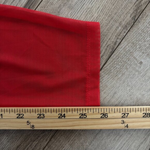 NWT Torrid Foxy One Shoulder Mesh Sleeve Red Top Size 3X - Picture 7 of 11